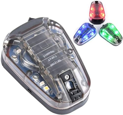 LThyzszb Tactical Helmet Light Signal Light with LED+IR/Strobe Military IFF Helmet Light Flashlight Survival Signal Light for Outdoor Sports (Black Base-Green Light)