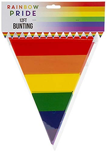 Rainbow Pride Bunting Flags 12 Foot Party Banner