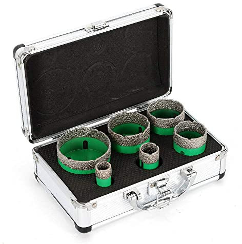 Set di 6 seghe a tazza diamantate M14, per la lavorazione del legno, per piastrelle