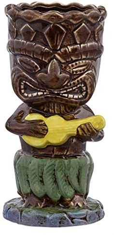 TOM FOX TIKI Becher Ukulele dunkelbraun - 400ml.