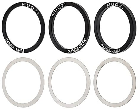 Baoblaze Fahrrad Tretlager Set Ersatz Kurbel Fahrrad Tretlager Dichtung 6 Stück für BB86/91/92/PF30/BB30, 24MM