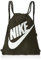 Nike Heritage Tasche mit Kordelzug, Material: Polyester, Maße: 43 x 31 x 4 cm, Pailletten, Pailletten, Grün, Bohemian-Stil