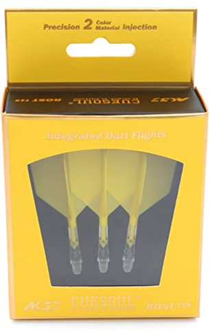 CUESOUL ROST T19 Integrierter Dartschaft und Flights Big Wing Shape, 3er-Set