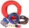 0 Gauge Car Amp Wiring Kit up to 3000W Car Amplifier Installation Wiring Helps You Make Connections and Brings Power to Your Radio, Subwoofers Speakers