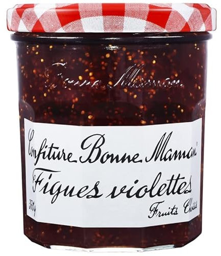 Bonne Maman - Confiture de figues violettes 370g, savourez la douceur de l'été au petit déjeuner - Lot De 4 - Vendu Par Lot
