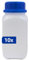 plasteo® 10x 500 ml Weithalsflasche mit Schraubverschluss | Laborflasche Chemikalienflasche | lebensmittelecht mit Gefahrgutzulassung | absolut dicht spülmaschinengeeignet BPA-frei Plastikflasche
