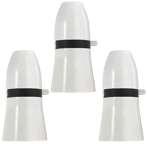 GUIYANIU B22 Lamp Holder White Light Fitting, Standard Bulb Holder Socket Bayonet Cap Pendant Light Fitting with Switch, Lamp Base for Ceiling 3 Packs