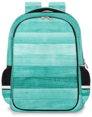 TropicalLife Holzrucksack, Schultasche, Büchertasche für Kinder, Mädchen, Jungen, Holz, Blau, 22 l, Reisen, lässig, Laptoptasche, Tagesrucksack für Männer und Frauen, farbig