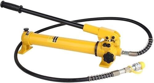 Bomba hidráulica de mano hidráulica, 700 bar, cilindro hidráulico CP-700, 10000 psi, con manguera con manómetro con palanca manual, manguera de 4 pies para juegos de cilindros de presión direccional