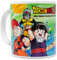 ms móvil shop Taza Cerámica Desayuno DRAGON BALL Z Goku, Krilin, Gohan, Bulma Capacidad 350ML Anime - CAJA REGALO | Producto Oficial Toei Animation