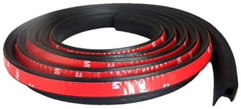 Tuokay, 10 Meter EPDM Gummi Auto Türdichtung, 20mm*10mm P-förmig Dichtungsstreifen, Schalldämmung kfz Innenraum, Schalldämmmatten kfz für Motorhaube, Motorraum, Autotüren, Kofferraumtür