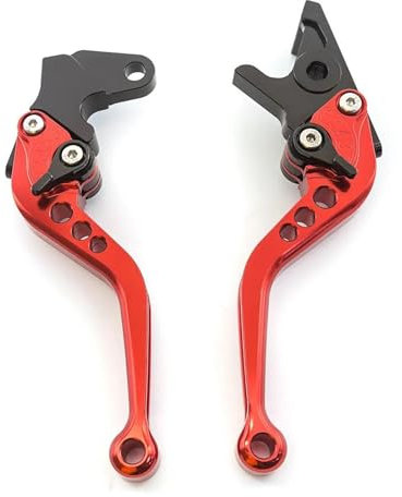 FEILIVCI Bremshebel Für Aprilia RX125 RX 125 2022 Einstellbarer Handgriff Für Motorradbremskupplungshebel(Red 147mm)