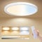 ALUSSO LED Ceiling Light with Remote, 24W Ceiling Lights Dimmable 3000K-6500K 2400LM, IP44 Waterproof Bathroom Ceiling Light for Kitchen Bedroom Living Room Toilet Stair Porch Loft Garage, Ø29cm