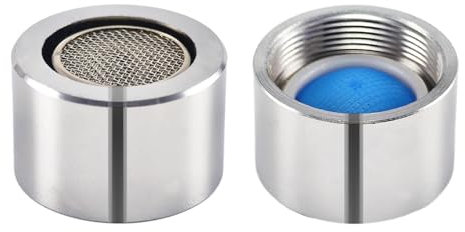 XNTONG Rompigetto M24, 2 Pezzi Aeratore Rubinetto, Filtro Rubinetto Ottone Cromato 24 mm, Filtri Rubinetti Lavandino per Cucina e Bagno (Filetto Femmina 24 mm)