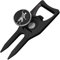 6-in-1 Golf Divot Tool with Ball Marker – Premium Multi-Tool with Bottle Opener, Club Tee, Groove Cleaner, and Putting Alignment – The Ultimate Golf Accessory for The Green – Black