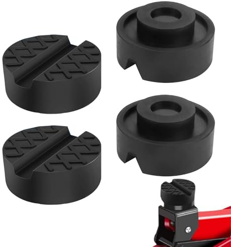 4 Stück Gummiauflage Wagenheber Gummi, Auto Wagenheber Aufnahme Generisch, Gummiauflage des Wagenhebers, wagenheber Auflage für Rangierwagenheber und Hebebühnen