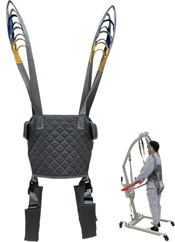 Tmendy Patient Lift Sling, Patient Lifter Medical Lift Equipment Full Body Transfer Belt Strap Medical Hoist Standing Aids for Ambulating Support Training S