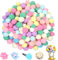 Canollo Pompons zum Basteln, 130 Stück 1-3cm Macaron Farbe Pompons, Bommel zum Basteln, Pompons Klein für Kinder, Filzkugeln zum Basteln für Handwerk Herstellung, DIY Projekte, Partydekoration
