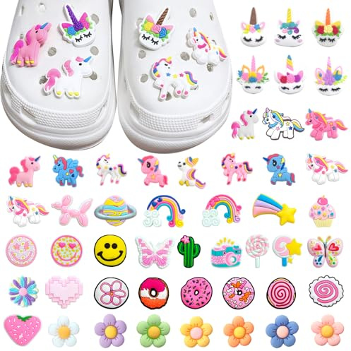 JSTHHTT 49 StüCk Cartoon-Dekoration FüR Crocs, Charm SchuhanhäNger, Diy Schuhanstecker FüR Clogs, Diy Anstecker FüR Kinder Clogs, Schuh Charms AnhäNger FüR Jungen MäDchen Teenager