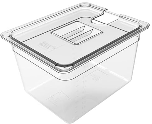 Armadio di cottura a bassa temperatura con coperchio, contenitore di stoccaggio per Sous-Vide, facile da pulire Conservazione di cottura multifunzionale, ciotola di cottura sottovuoto per ammollo