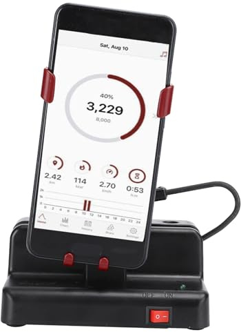 HERCHR Telefonschaukel, automatischer Handy-Shaker, Links und rechts, Schaukel, Schritte, Zähler, Handywippe, Schrittzähler, Smartphone-Halterung mit USB-Kabel