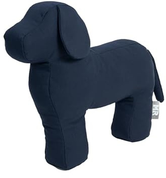 Martin Rütter – Hundespielzeug Stoffhund HANS-Peter Dunkelblau Größe M – Stabiles Spielzeug & Hundekissen ohne Quietscher – Dog Toys Kuscheltier & Stofftier für Hunde & Welpen – Formstabil & waschbar