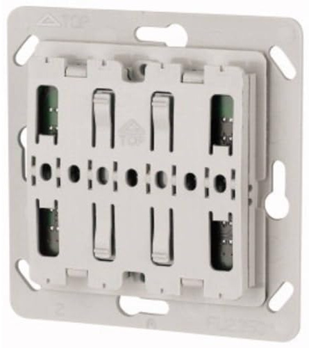 Eaton xComfort Funk Taster universal 55 x 55 mm, 2-fach, CTAA-02/04 (126030), Grau