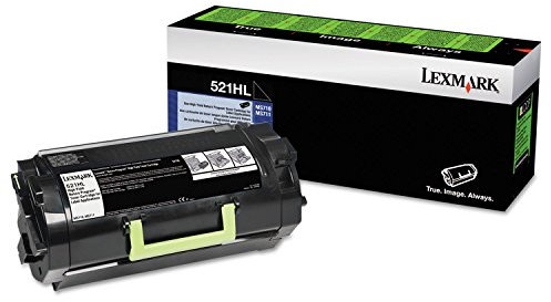 Lexmark 52D1H0L (521HL) High-Yield Toner, Black - in Retail Packaging