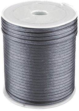 Satin-Schnur 90m x 2mm Satinkordel Schmuck-Kordel -Schnur Kumihimo Bänder Nylonschnur, Farbwahl