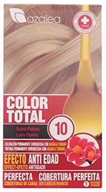 ALEA - Tinte Pelo Mujer - Color Total - Nº 10 - Color Rubio Platino - Coloración Permanente en Crema - Aceite Argán y Tsubaki - Cobertura Total de Canas - Aclara 3 Tonos en Cabellos Naturales