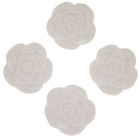 Generic Duftsteine Lufterfrischer Aromatische Raumdüfte Ätherische Öl - 8 Muster auswahlen - Weiß4, 2.8 * 1cm