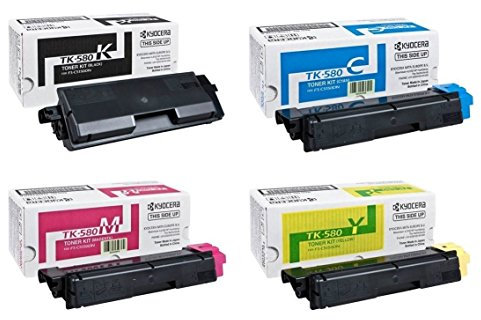 Kyocera Original Toner, Multipack, für Kyocera ECOSYS P6021CDN und FS-C5150DN, 4er Set mit Tonerpatrone Cyan, Gelb, Magenta, Schwarz, 2000 Seiten