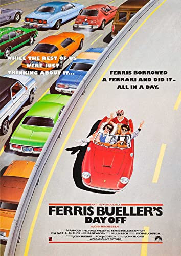 OMG Printing Ferris Buellers Day Off Poster Satin Fotopapier A3 297 mm x 420 mm Ungerahmt Wohnzimmer-Dekor