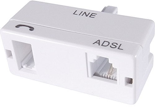 RGB Networks Ltd Superfast ADSL 2+ BT Filter - Micro filter for Phone Broadband WIFI Router High Performance with BT plug to RJ11 connector
