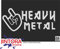 Jintora Aufkleber für Auto - Autoaufkleber - JDM - Die Cut - Heavy Metal - 210x99 mm - JDM - Die Cut - Bus - Fenster - Heckscheibe - Laptop - LKW - Tuning - Silber