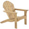 Raburg Gartensessel Adria Premium - Akazie Hartholz, Natur - geölter XXL Design-Gartenstuhl Canadian Adirondack Deck-Chair/Hamburger Alsterstuhl