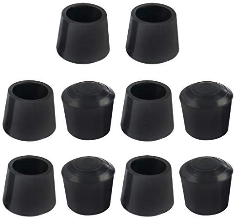 sourcing map 10pcs Chair Leg Tips Caps 19mm 3/4 Inch Rubber Furniture Table Feet Cover Floor Protector Reduce Noise Prevent Scratches