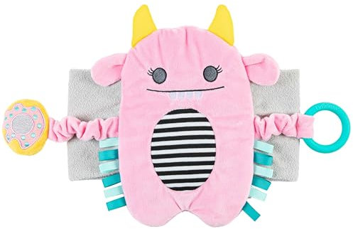 Dr. Brown’s Gripebelt for Colic & Gas Relief, Heated Tummy Wrap, Baby Swaddling Belt, Natural Relief for Upset Stomach in Babies & Toddlers, Pink Monster, 3m+