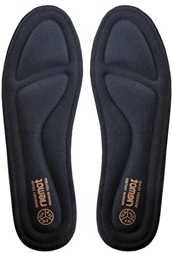 riemot Memory Foam Einlegesohlen für Damen - Weiche Schuheinlagen Komfort Einlagen für Sneaker, Wanderschuhe, Arbeitsschuhe, Stiefel - für Sport, Freizeit und Alltag, Damen Marine 36 EU