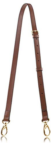 Allzedream Ersatz-Handtaschenriemen aus echtem Leder, lang, verstellbar, Dunkelbraun, Classic