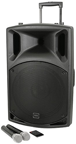 Portable 12 Pa With 2X Mics, Plug Type UK, Product Range QTX QX+ Active Speaker Series, Colour Black, External Depth 345mm, External Length/Height 565mm, External Width 325mm, Supply Voltage V AC 2