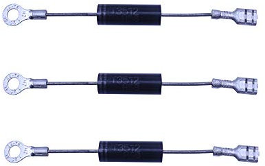 HUABAN Lot de 3 diodes redresseurs T3512 pour four à micro-ondes 350 mA 12 kV
