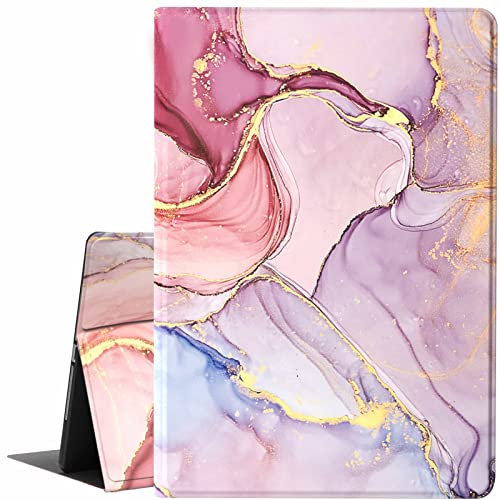 Suprin Funda de 8ª generación, funda para iPad 10.2 2020, funda de piel sintética fina y ligera, con función atril para tablet Apple iPad 7ª generación de 10.2 pulgadas, color rosa