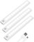 Vicloon LED Sensor Licht 12 LED, 3 Stück LED Schrankbeleuchtung mit Bewegungsmelder+Magnetstreifen, Auto/ON/OFF, Wiederaufladbar Schranklicht für Küche,Kleiderschrank,Treppe,Schublade,Flur - Weiß