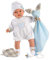 Llorens Puppe Joel mit blauen Augen, Babypuppe mit weichem Körper, Puppenjunge inkl. Schnuller und Kuscheldecke, 38 cm, 1038943
