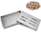 RoseFlower BBQ Smoker Box, Stainless Steel Wood Chip Smoker Box - Meat Infused Smoke Flavor Accessories Works with Charcoal Gas Barbecue Grill - Home/Garden/Outdoor Barbecue