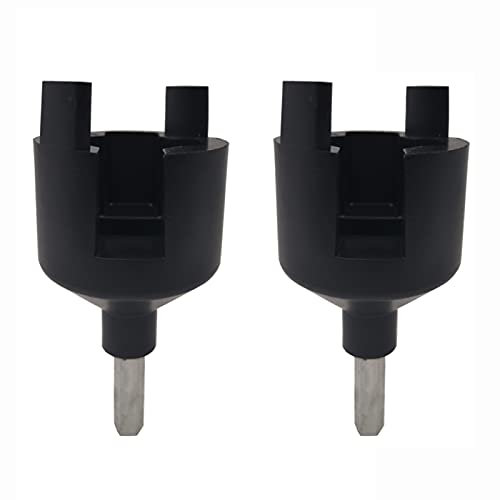 Cukol 2 Pcs Electric Fence Drill Chuck for Insulators Screw, Electric Fence Fencing Posts Plastic Chuck Keys for Drill Makes The Insulator Screw Faster and Easier to Install Without Hand Screwing