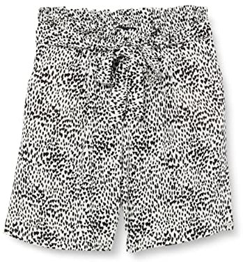 IKKS Jungen Fluide Imprimé Cœurs Noirs Sur Fond Blanc Xu26054.19 Shorts, Cassé Imp. Herzen, 152