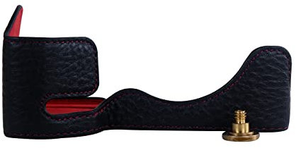 Rieibi Alpha 7 IV - Funda de piel auténtica para cámara digital Sony A7 IV A7S III A1, funda protectora para Sony A7M4 A7SM3 Alpha 1, Negro 2, Versión original