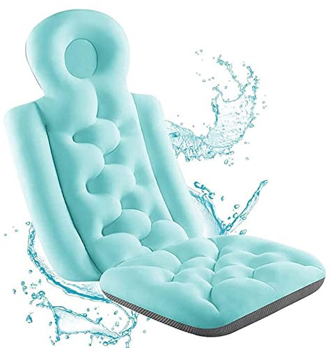 RTYHN Ganzkörper Badematte Kissenmatte,Badewannenmatte mit Nackenkissen,Schnell Trocknendes Badekissen,für Badewannen, Whirlpools und Spa